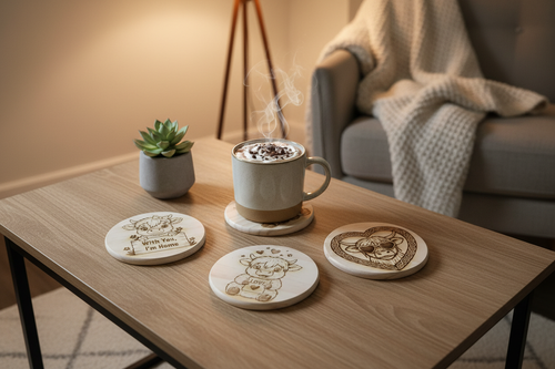 Coasters on Coffee Table