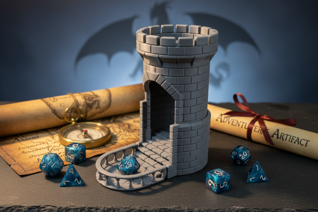 D&D Dice Tower Gift Display