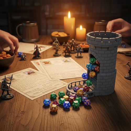 D&D Dice Tower in Action