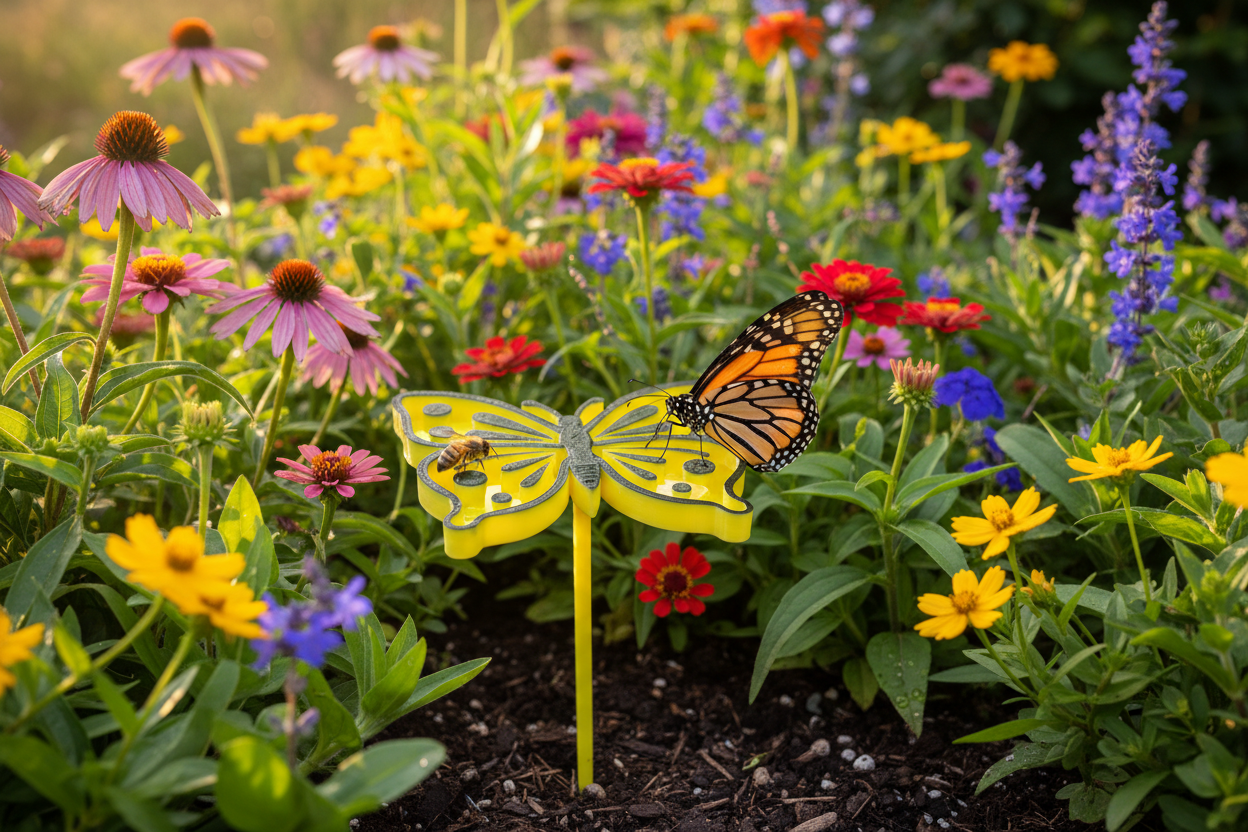 Lifestyle - Bee and Butterfly at Golden Hour