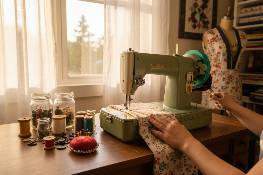 Singer Adapter in Sewing Room